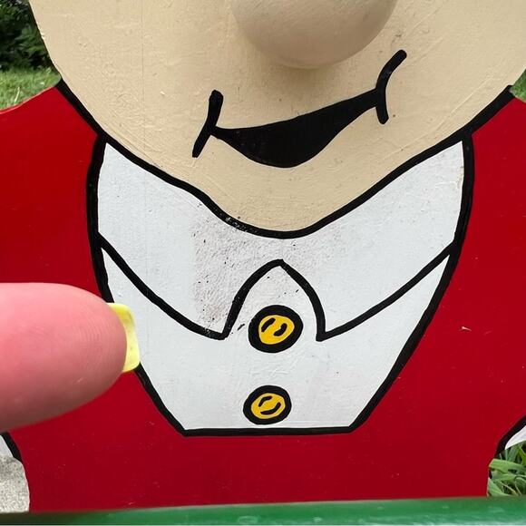 Mr and Mrs Santa Clause Wooden Handmade Whimsical Tea Towel Holders Christmas - Picture 6 of 8